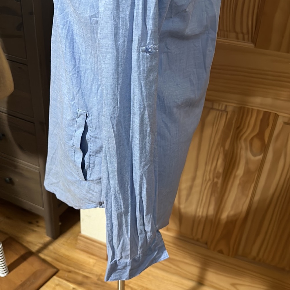 Prototype 6 Button Down Blue Blouse Worn Once - image 5